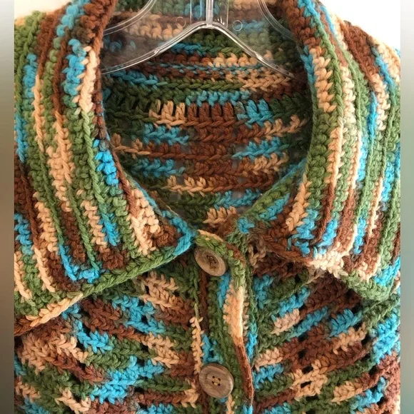 Vintage Handmade Poncho in Earth Tones…Gorgeous! - Picture 4 of 7